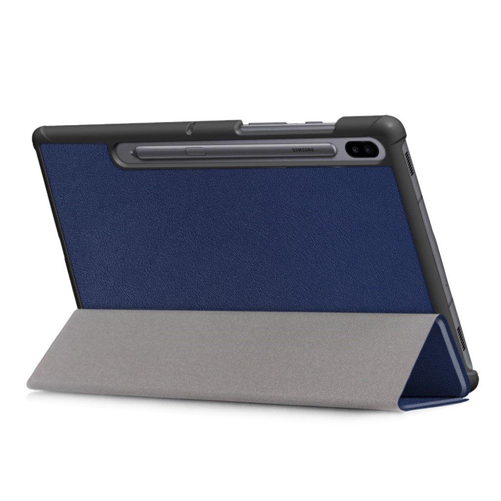 Compatible with Samsung Galaxy Tab S6 Leather Case with Three Flaps - Protective Cover Samsung