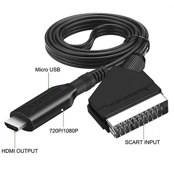 SCART to HDMI Converter Adapter 1080P Plug and Play
