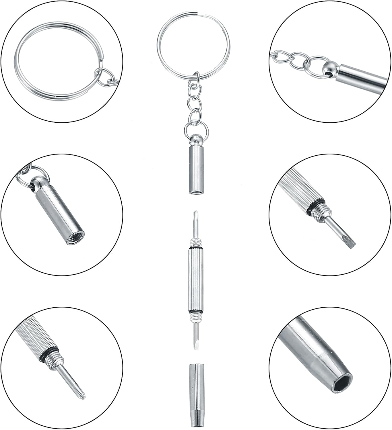 Eyeglasses Repair Kit, Sunglasses Repair Kit, Includes Glasses Screws and Screwdrivers, Glasses Nose Pads,Glasses Cloth, Tweezer, for Glasses, Sunglasses, Watch, Repair Kit - 500 Pcs