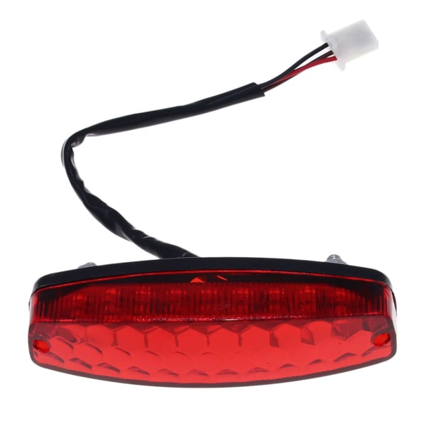 Motorcycle Tail Light Brake Light 12V Red Compatible with ATV Off-Road Motorcycle