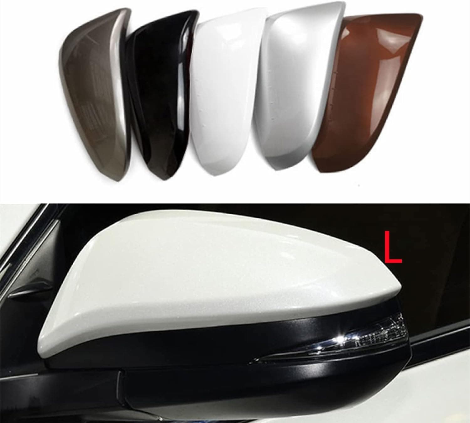 Side Rear View Mirror Cover Shell Right Side Fit For RAV4 2013 2019 Red
