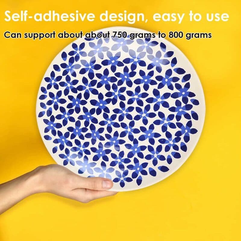 Picture Hangers 50 Pack Self-Adhesive 1 Inch Invisible Wall Hangers White
