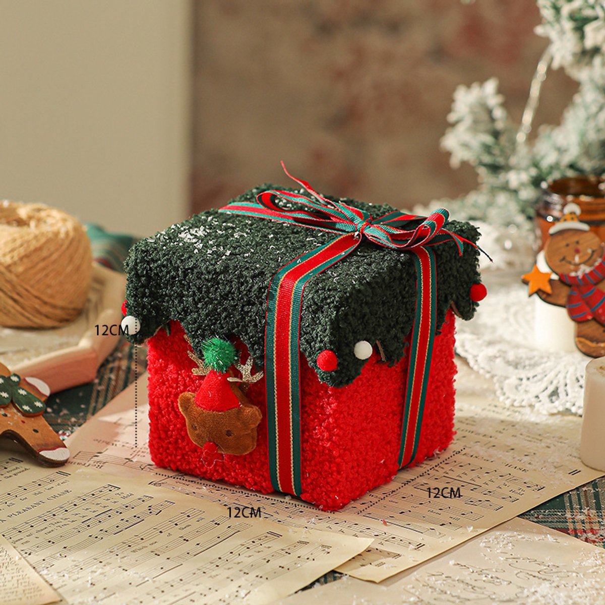 Gift Boxes - Packaging Boxes - Gift Boxes with Lids - Gift Boxes with Colorful Ribbons - Velvet Gift Boxes - Gift Boxes for Storage - Empty Gift Boxes - Home Decoration (Style A)