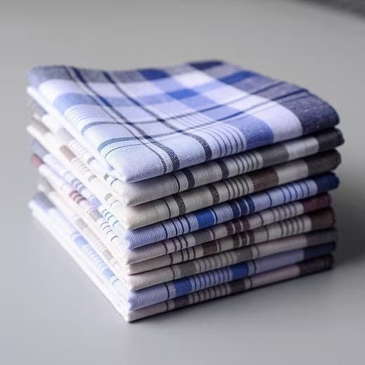 Handkerchiefs Pack of 10 - Men's Handkerchiefs - Cotton - Handkerchiefs 38cm x 38cm