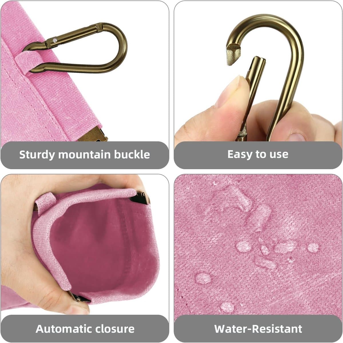 Pet Training Pouch - Dog Treat Pouch - Portable Pet Walking Bag - Suitable for Travel or Outdoor Activities (Pink)