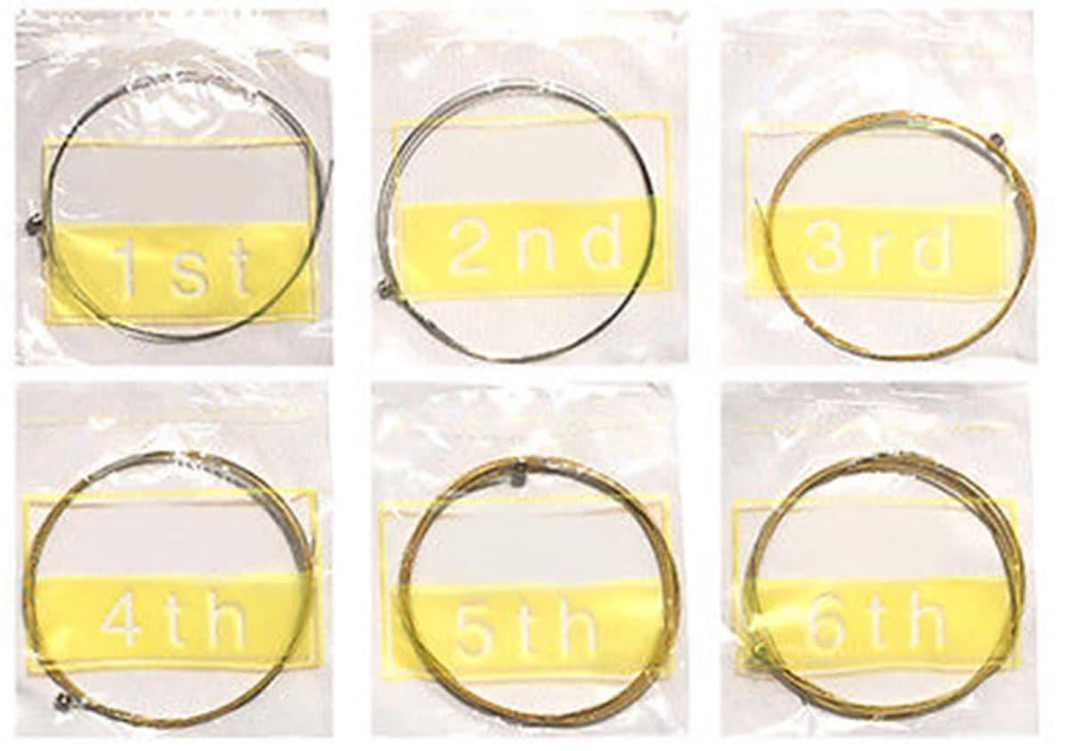 Guitar Strings 6 Strings Rust Resistant Durable Clear Tone Folk Guitar Steel Strings