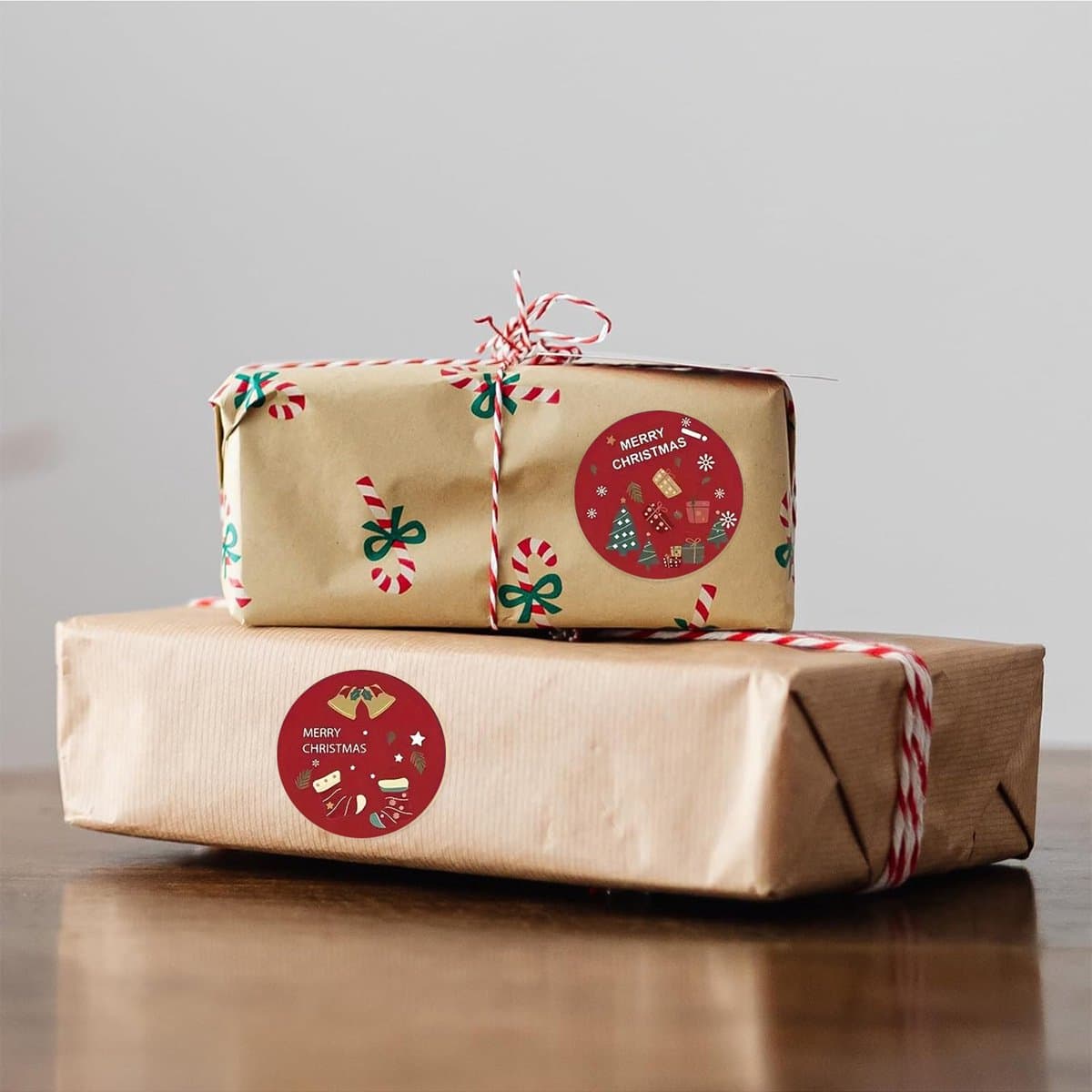 Stickers Christmas Stickers Cartoon Stickers 2 Rolls Red