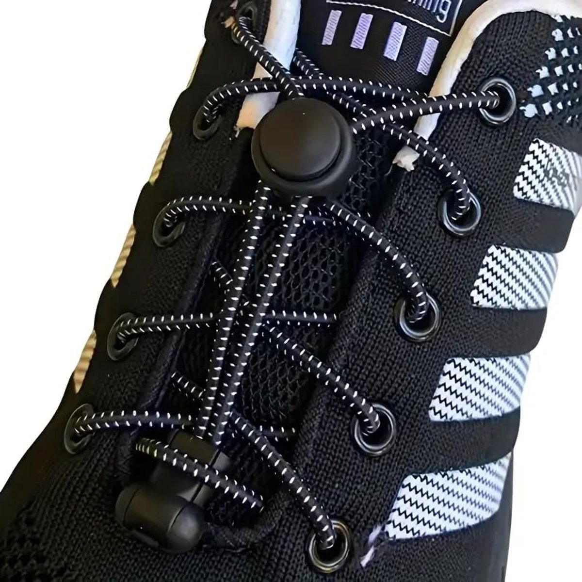 Sneaker Laces 120CM suitable for Sneakers - Elastic laces without a tie - Suitable for students and adults - With strong buckle and quick-release function (Royal Blue)