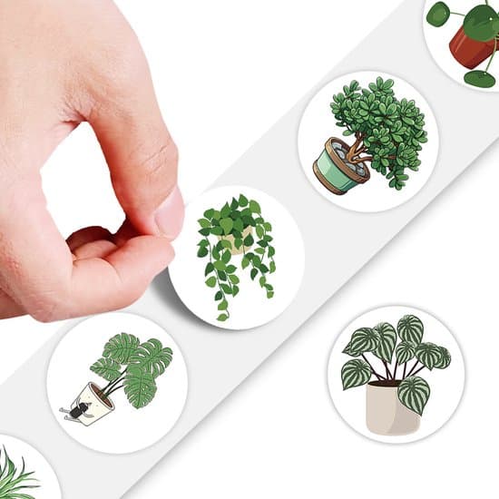 Stickers Journaling Stickers 20mm Green Plant 14 Sheets