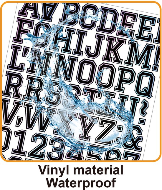 Letter stickers - 10-sheet vinyl letter stickers - 1.5-inch self-adhesive alphabet and number stickers - waterproof - suitable for mailboxes, windows, doors, cars, boats, house numbers (Style A)