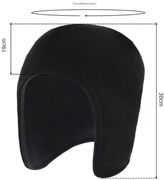 Winter Hat Thermal Windproof with Ear Flaps One Size Orange