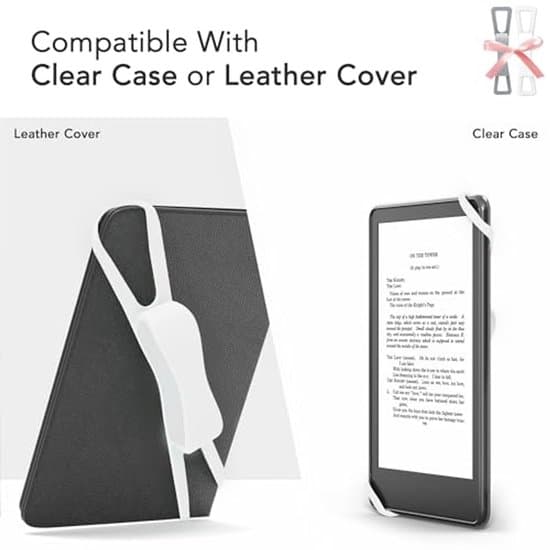 Hand Strap Grips Non-Slip Comfortable 4.7-8 Inch White Gray