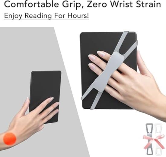 Hand Strap Grips Non-Slip Comfortable 4.7-8 Inch White Gray