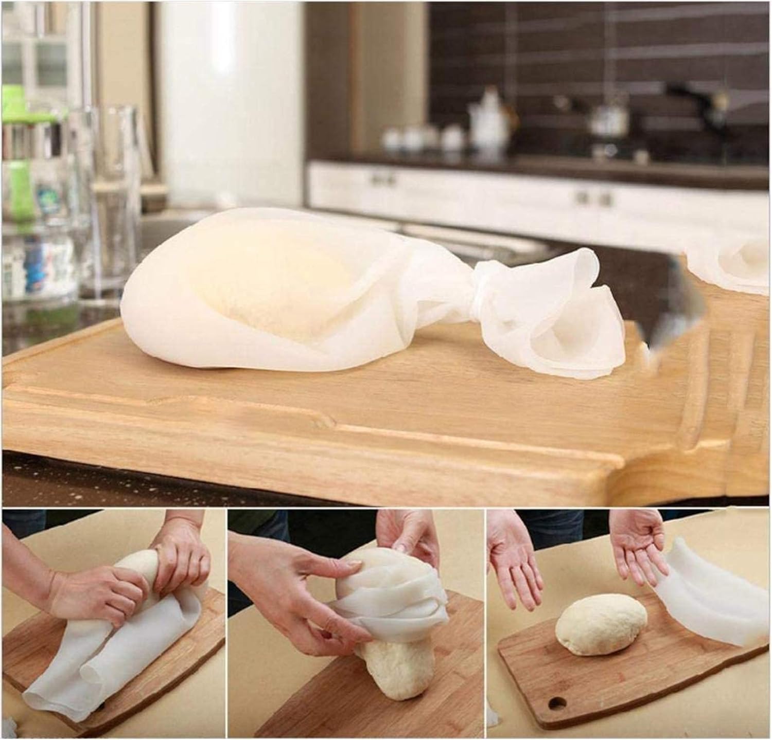 Silicone Kneading Bags, Non-Stick Kneading Bags, Dough Bags, Mixing Bags, Baking Tools, Kitchen Supplies for Making Pastry, Bread, Pizza