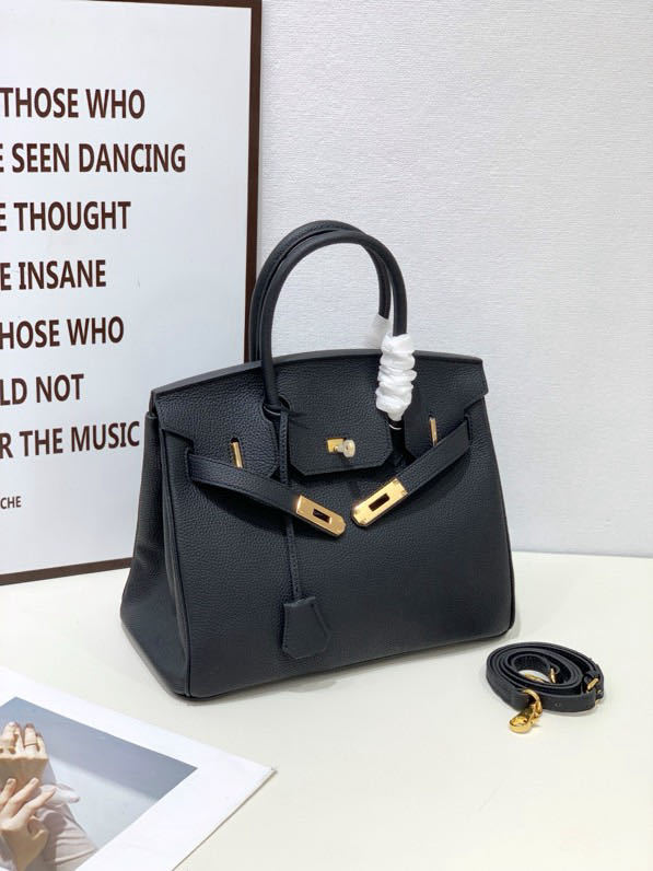 2025- Euro-american Elegant Crocodile Leather Handbag Bag - Birkin 35,black ,palladium Hardware