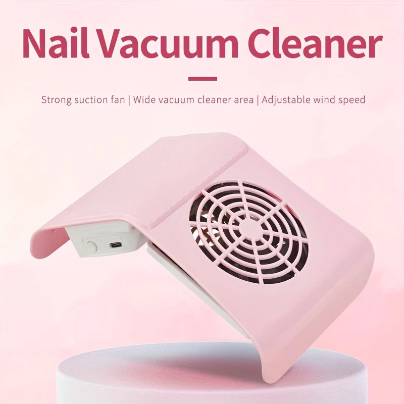 Nail Dust Collector: USB-Powered, Strong Suction, One-Touch Operation, Say Goodbye to Dust Troubles.GREEN