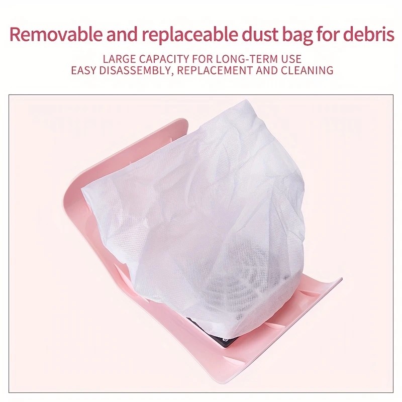 Nail Dust Collector: USB-Powered, Strong Suction, One-Touch Operation, Say Goodbye to Dust Troubles.GREEN