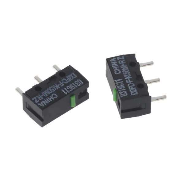 2pcs Green Dot Mouse Microswitch D2FC-FK(50M)-RZ for Razer Mouse Microswitches 50 Million Clicks for Lifetime