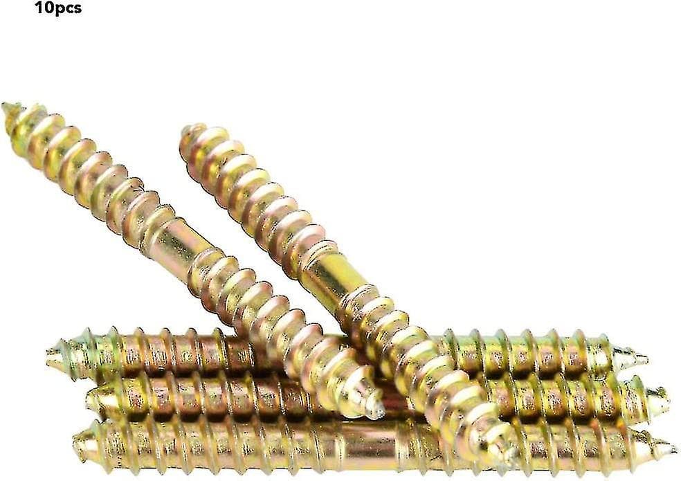 Wood Screws Double Head Self Tapping 78mm 8mm 10 Piece Plated for Furniture Fastening Woodworking