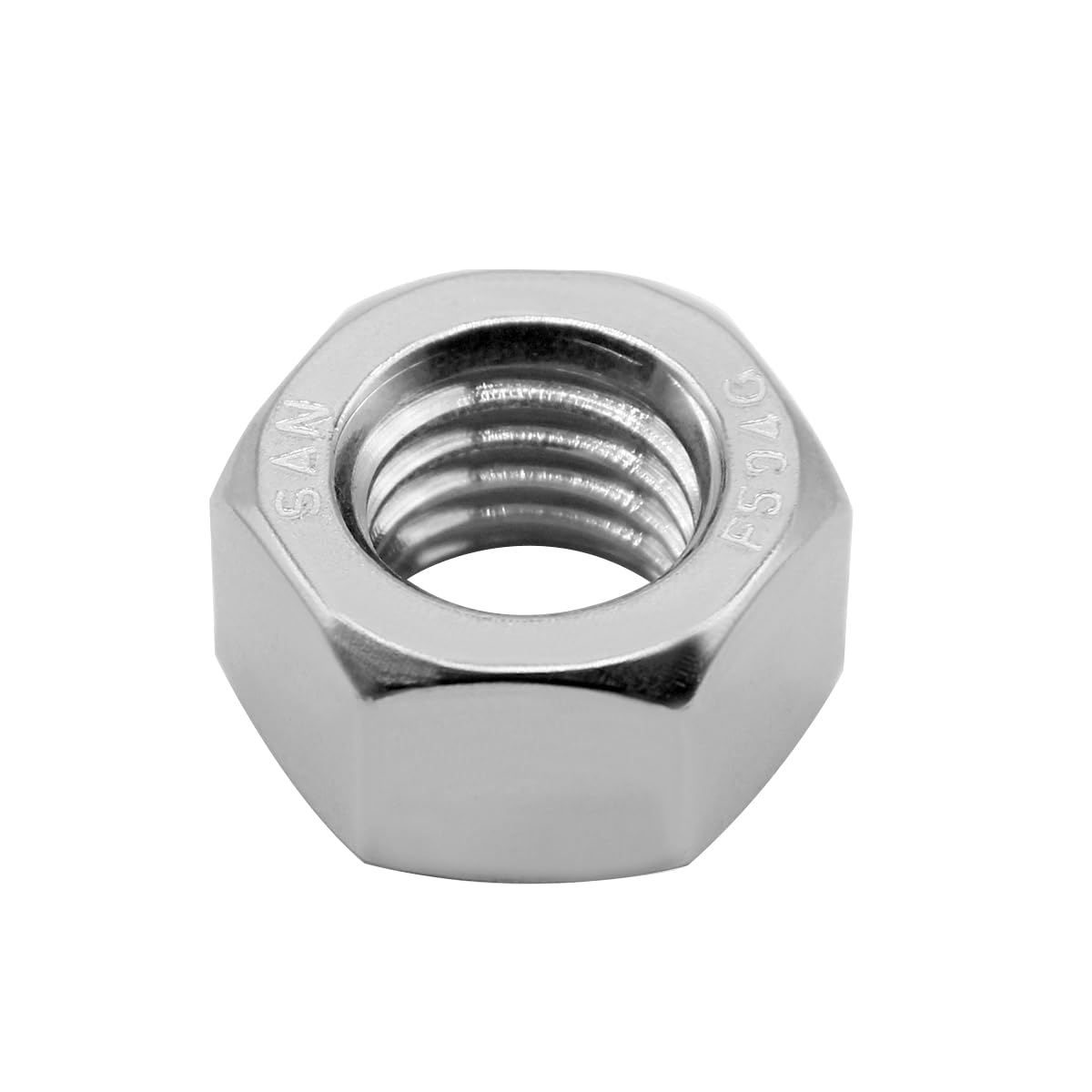 50PCS M6-1.0 Nuts 18-8 (304) Stainless Hardware Nuts Commercial Grade for Boats Dock Car