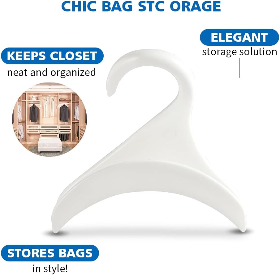 Purse Hanger Hook Bag Rack Holder - Handbag Hanger Organizer Storage - Over The Closet Rod Hanger for Storing and Organizing Purses | Backpacks |Satchels | Crossovers | Handbags | Tote（2 Pack）