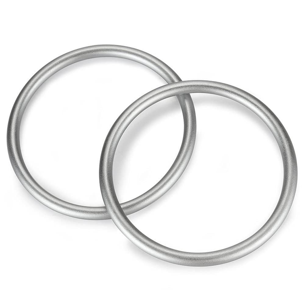 Aluminium Baby Sling Ring 3 in, Soft Wrap Carrier Rings Accessory for Infants Toddlers Newborn Kids (Silver)