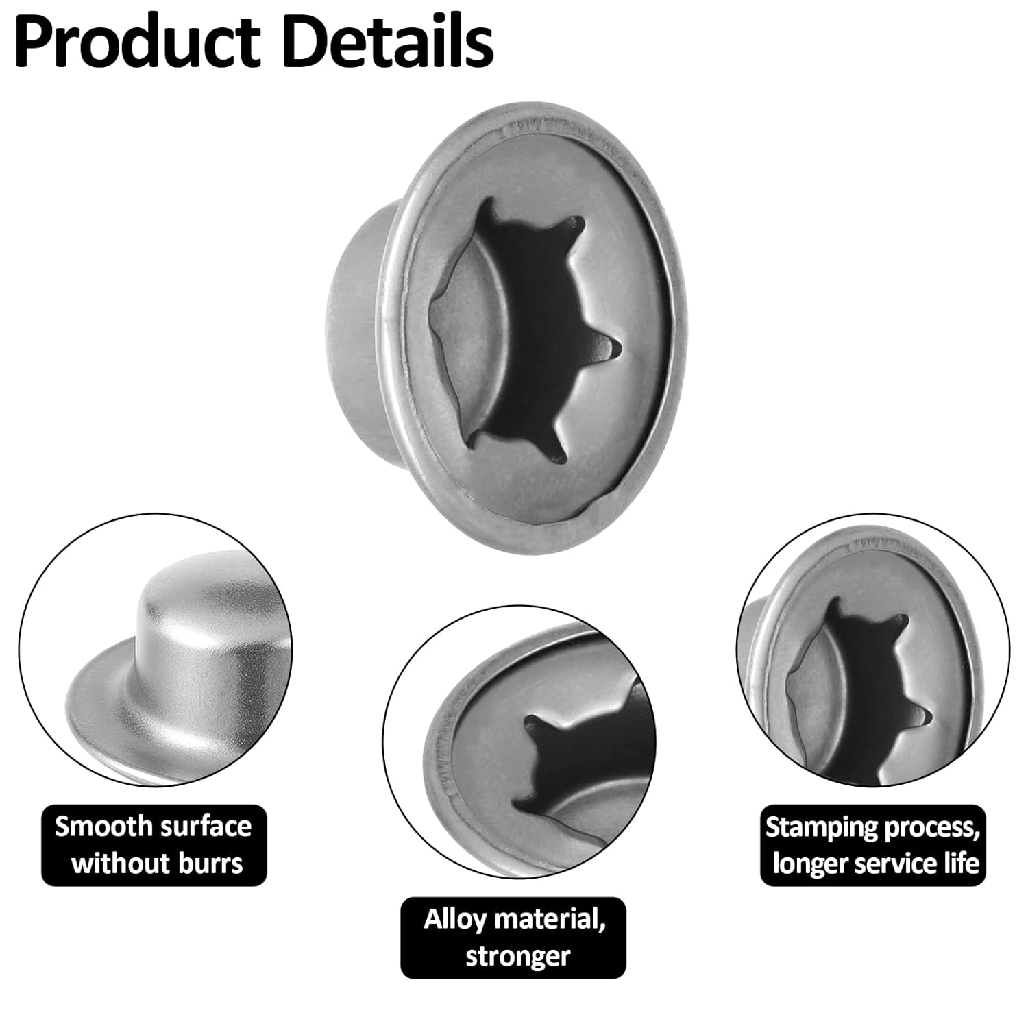 3/8" Push on Pushnut Caps, 6 Pcs 3/8" Axle Cap Nut Spring Steel for Rolling Bins Lawn Push Wagons Hand Trucks