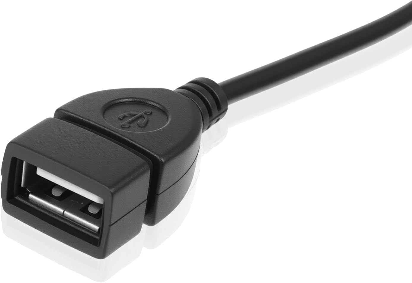 USB to AUX Audio Adapter, 3.5 mm Male AUX Audio Jack Plug to USB 2.0 Female Converter Adapter Cable Cord 9 Inch Length Black OTG Adapters Accessories for Car Playing Music with U-Disk