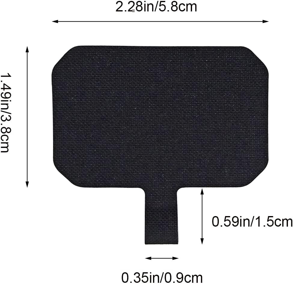 5 Pack Phone Tether Tab Cell Phone lanyard pad, Universal Phone Tether Tab Phone Lanyard Replacement Part Compatible with Most Smartphones (Black)