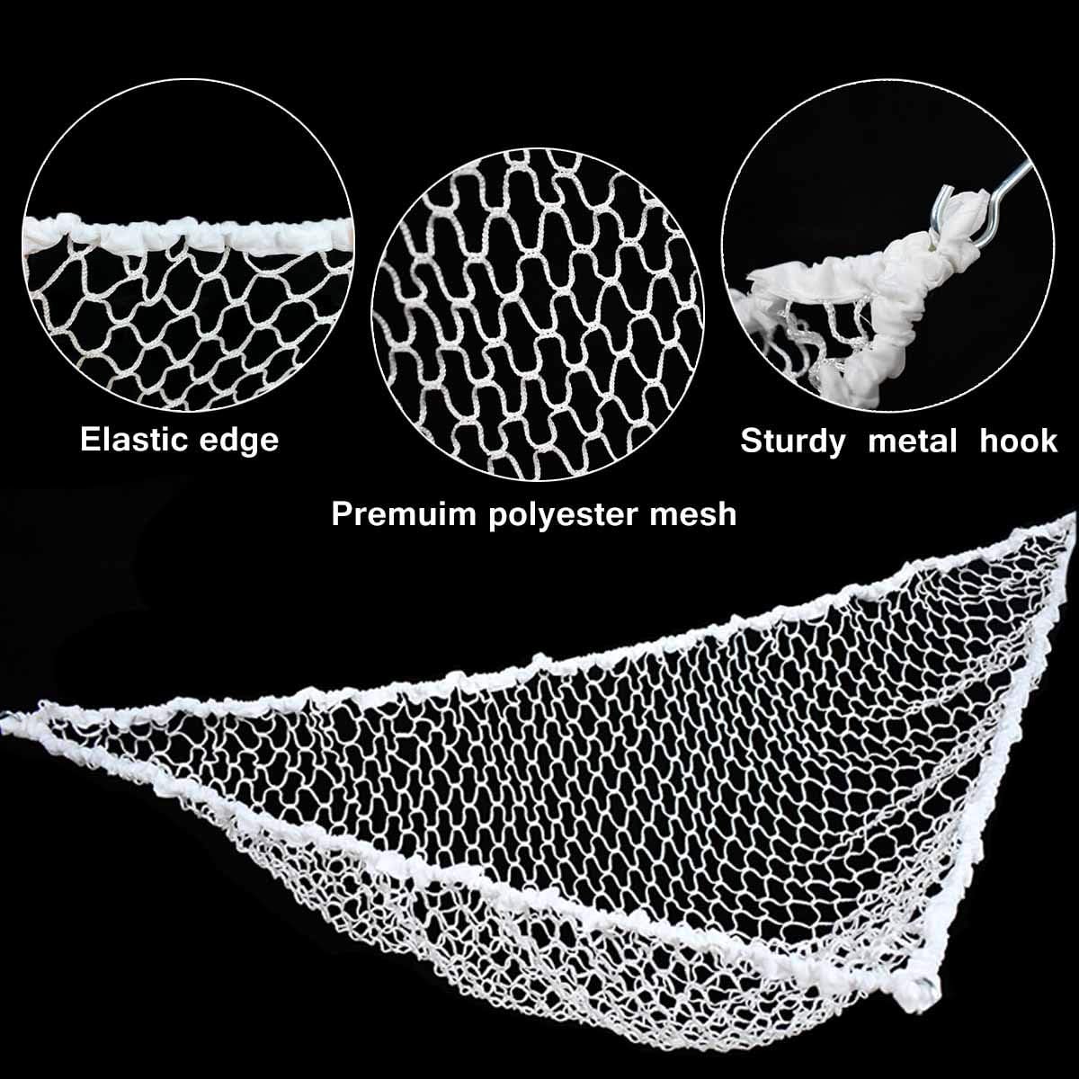 Hammock Mesh Toy Net Stuffed Animal Toys for Kids Jumbo Large Storage Pet Corner Animals Wall Hanging Organizer Christmas Gift (White)