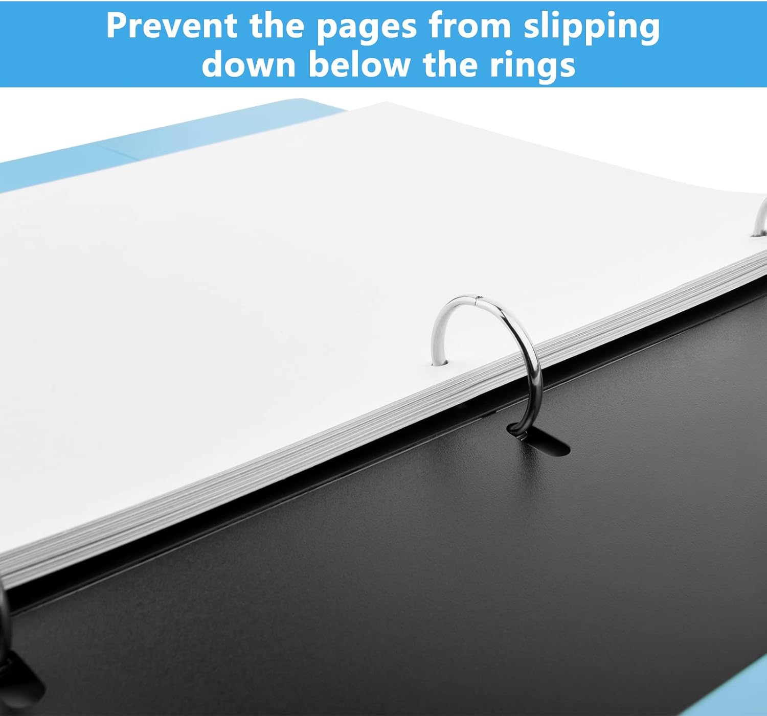 20 PCS Flat Sheet Lifters, Sheet Flatteners, Sheet Lifters Binders, Plastic Sheet Lifters, Protect Binder Page Sheet for 11-Inch x 8-1/2-Inch 3 Ring Binder, D Ring Binders