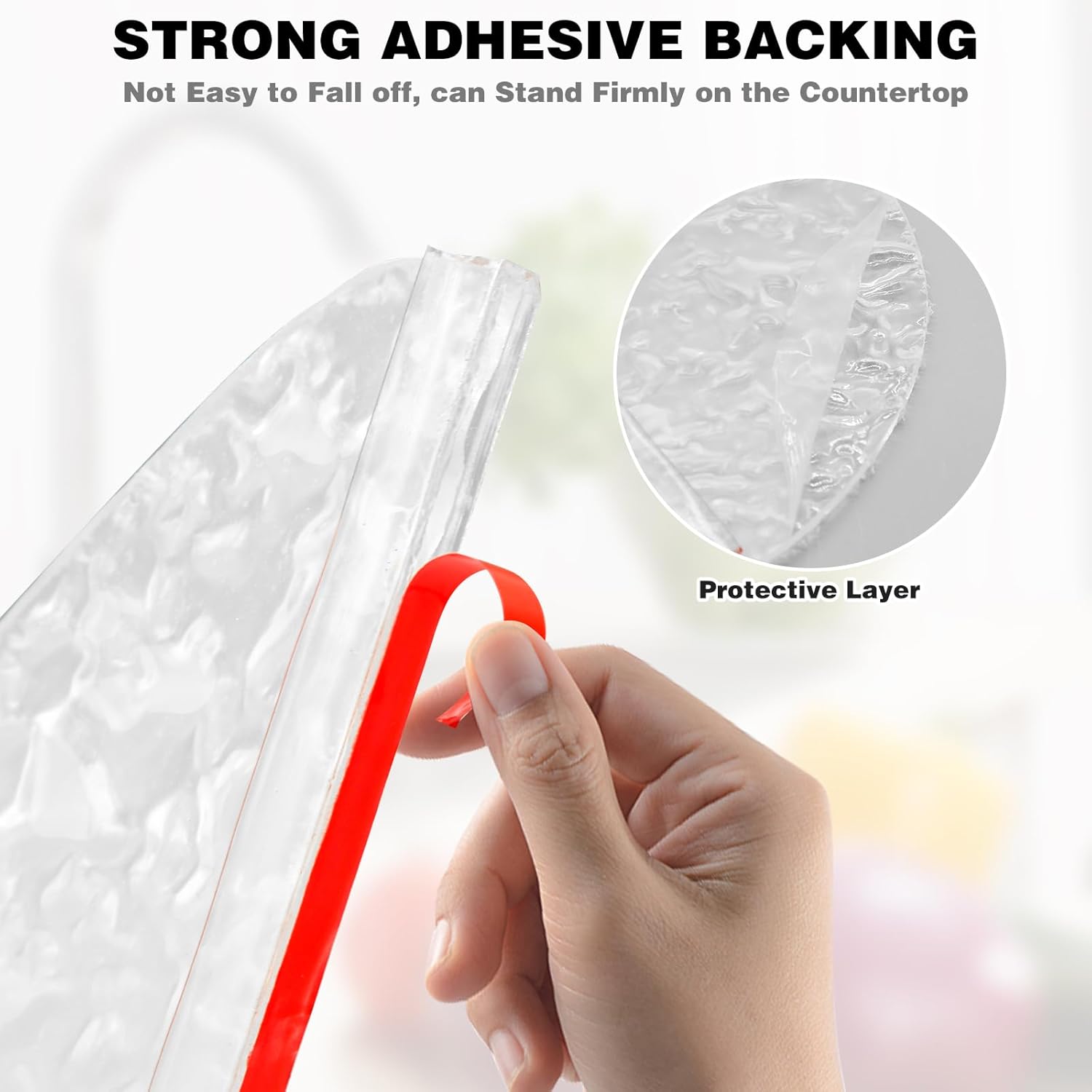 2Pcs Shower Splash Guard, Self- Adhesive Shower Water Splash Guard Drip Blocker, Clear Bathtub Water Splash Guard for Tub, Acrylic Shower Curtain Bathtub Corner Splash Guard for Bathtub