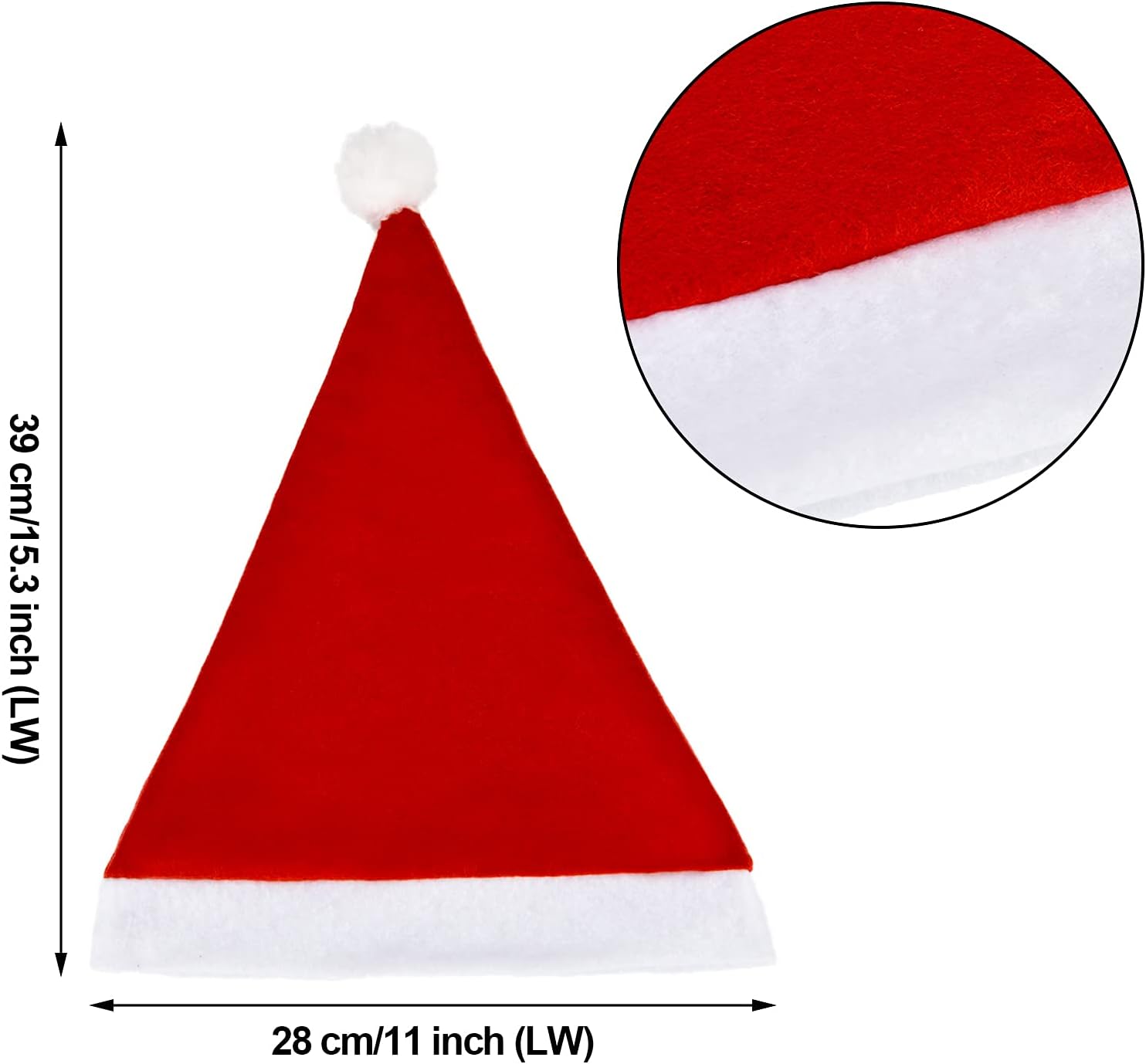 4 Pcs Christmas Santa Costume Santa Claus Hats and Beard Adults Beards Mustache, Hat Xmas Suit Decoration Men Women