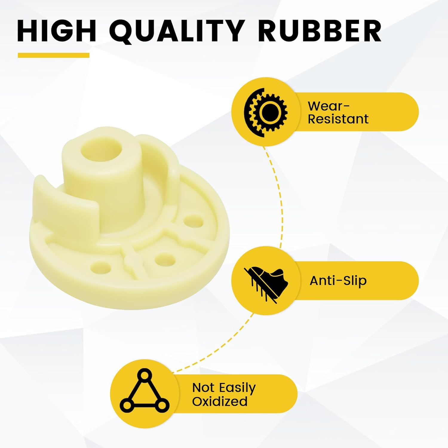 9709707 Mixer Rubber Foot, 10Pcs Blender Bottom Pads Feet Replacement Parts for Kitchen Aid Tilt Head Stand Mixer KSM150 KSM152 KSM154 KSM155 KSM158 KSM160 WP9709707 AP4326634 PS1488432