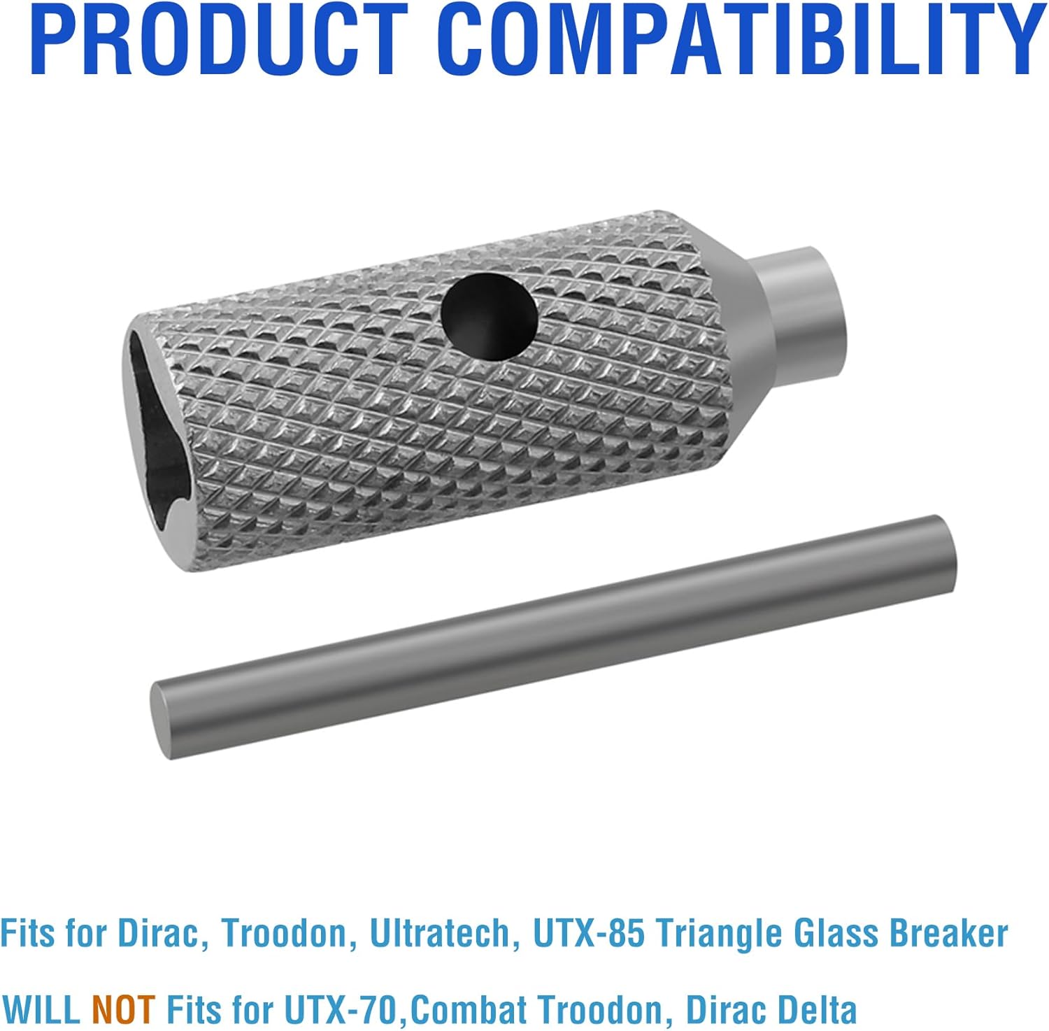 Triangle Screwdriver Removal Tool Set Compatible with Microtech Ultratech, UTX-85, Troodon Knives - Stainless Steel Manual Screwdriver Cutter for Disassembly and Repair