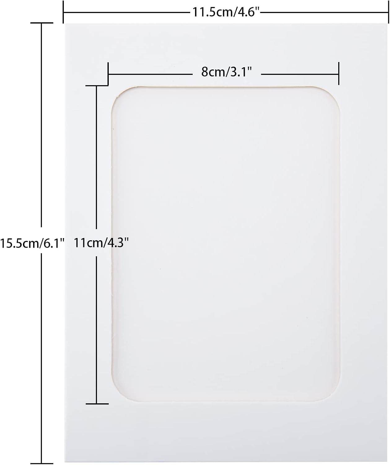 20Pcs Paper Photo Frames, 4x6Inch White Picture Display Holders, Cardborad Picture Frames with String and Clips, DIY Graduation Photo Hanging Banner for Home, Classroom, Offices