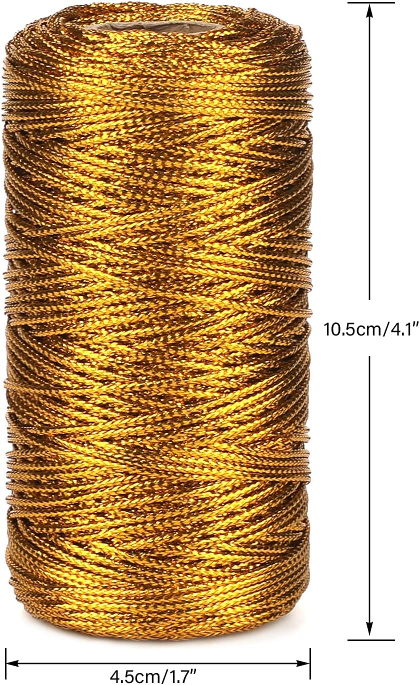 White Twine String and Gold Twine String