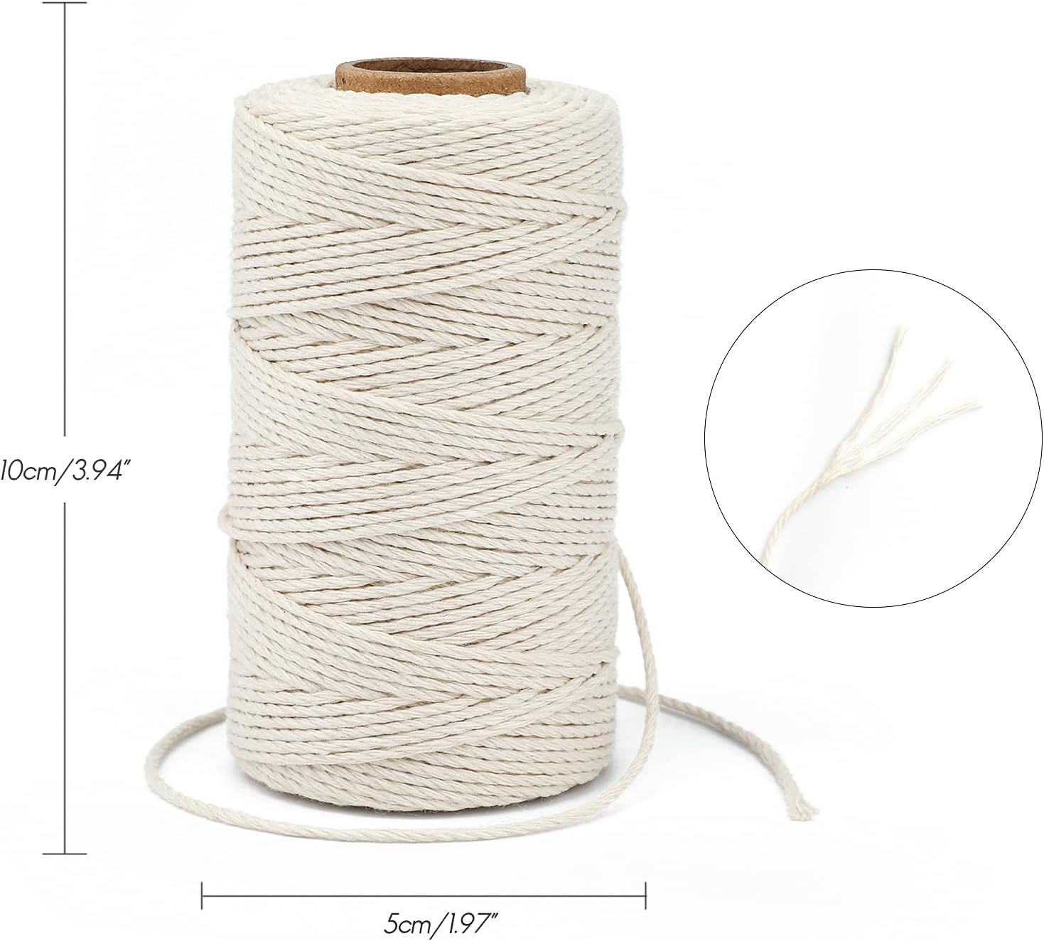 White Twine String and Beige Twine String