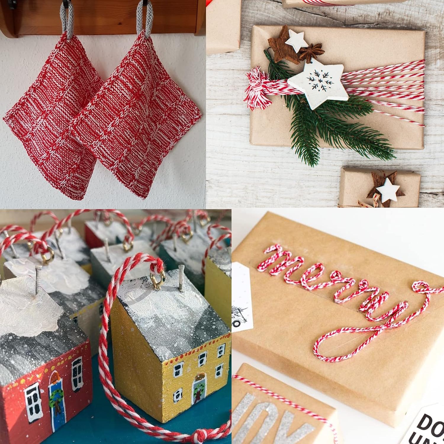 White Twine String and Red White Twine String