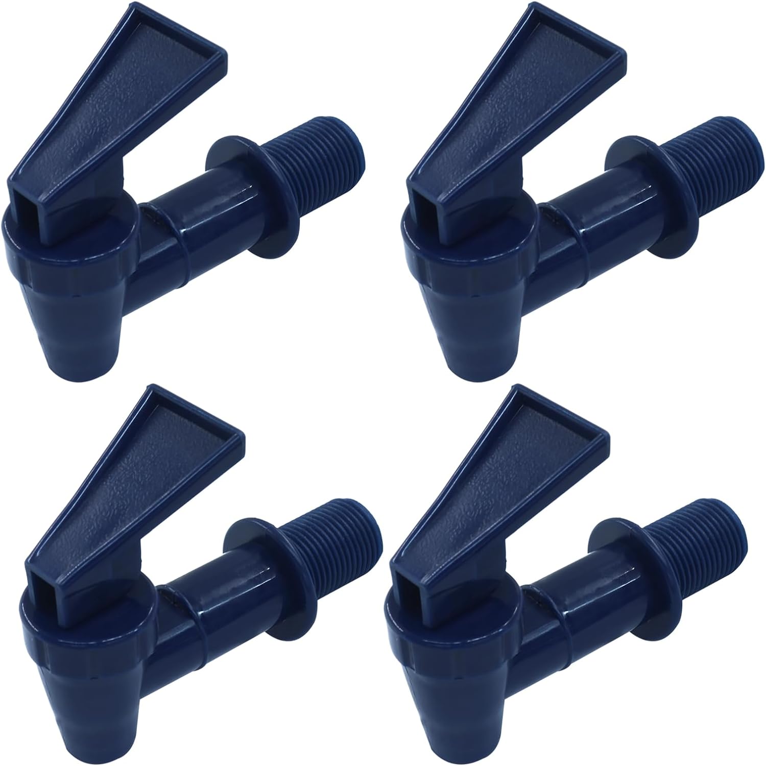 4 Pcs Replacement Cooler Faucet, BPA Free Water Dispenser Tap Reusable Spigot Spout, Beverage Lever Pour Dispenser Valve for Water Jug/Ceramic Crock(Dark Blue)