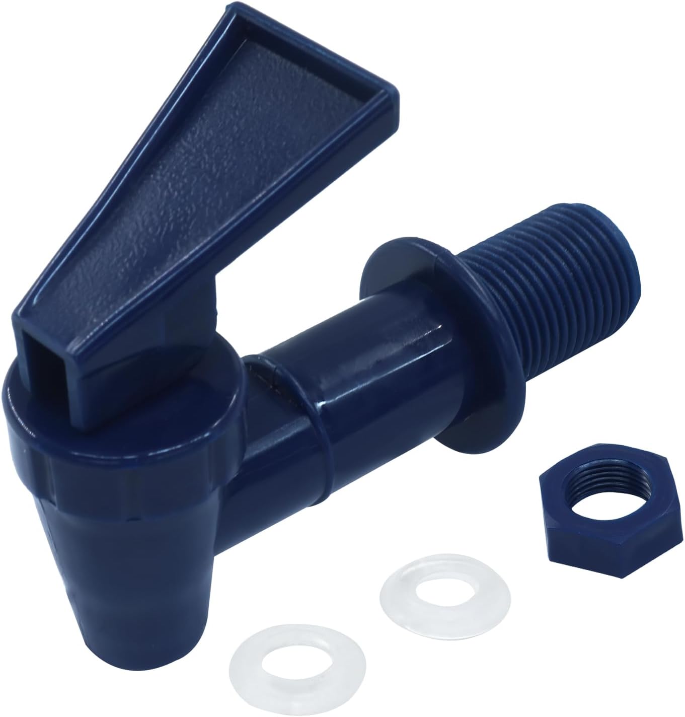 4 Pcs Replacement Cooler Faucet, BPA Free Water Dispenser Tap Reusable Spigot Spout, Beverage Lever Pour Dispenser Valve for Water Jug/Ceramic Crock(Dark Blue)