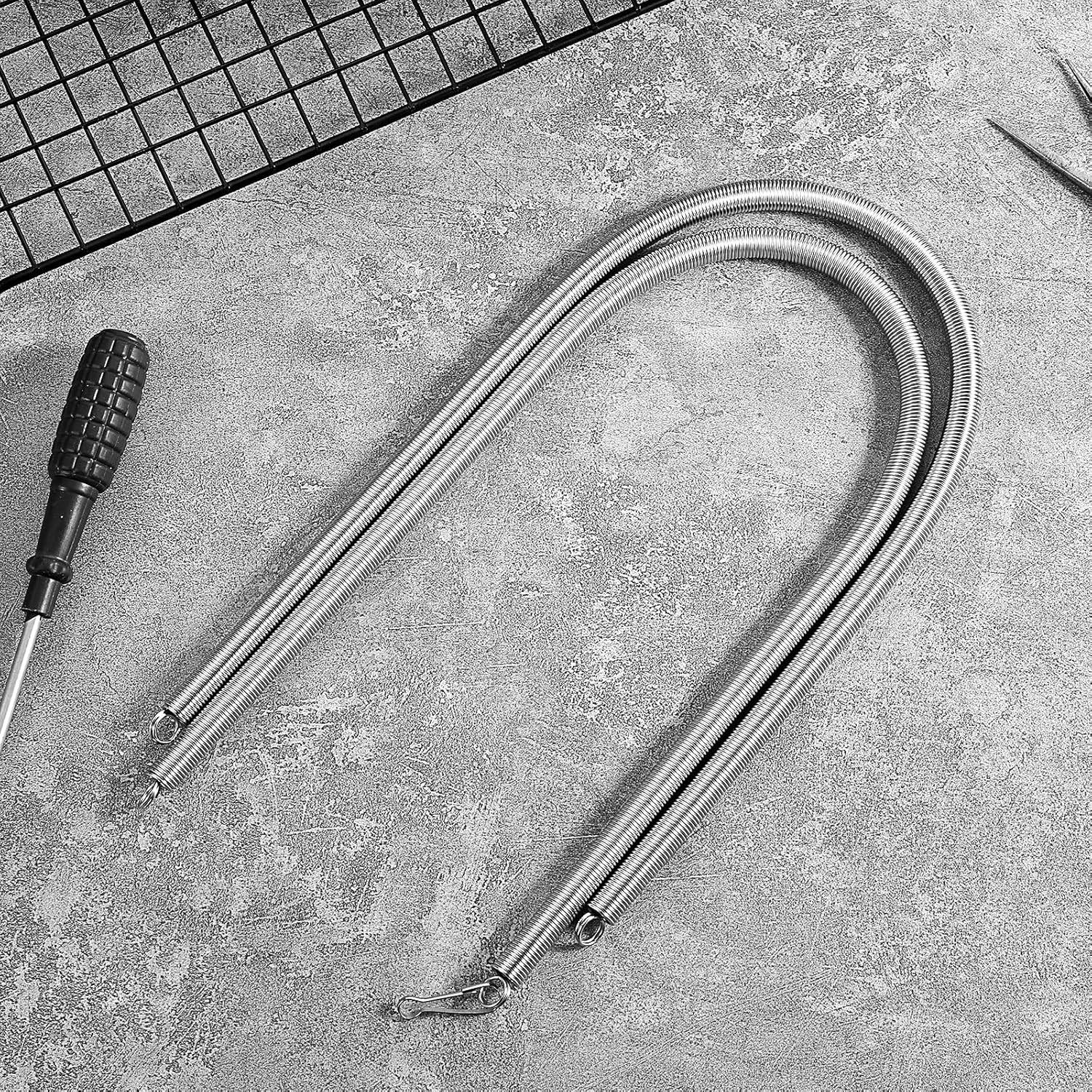 20 Inch Screen Door Spring, 2PCS Long Extension Spring Screen Door Closer Springs Self Closing Garage Door Springs Replacement Hardware for Light Storm and Screen Doors