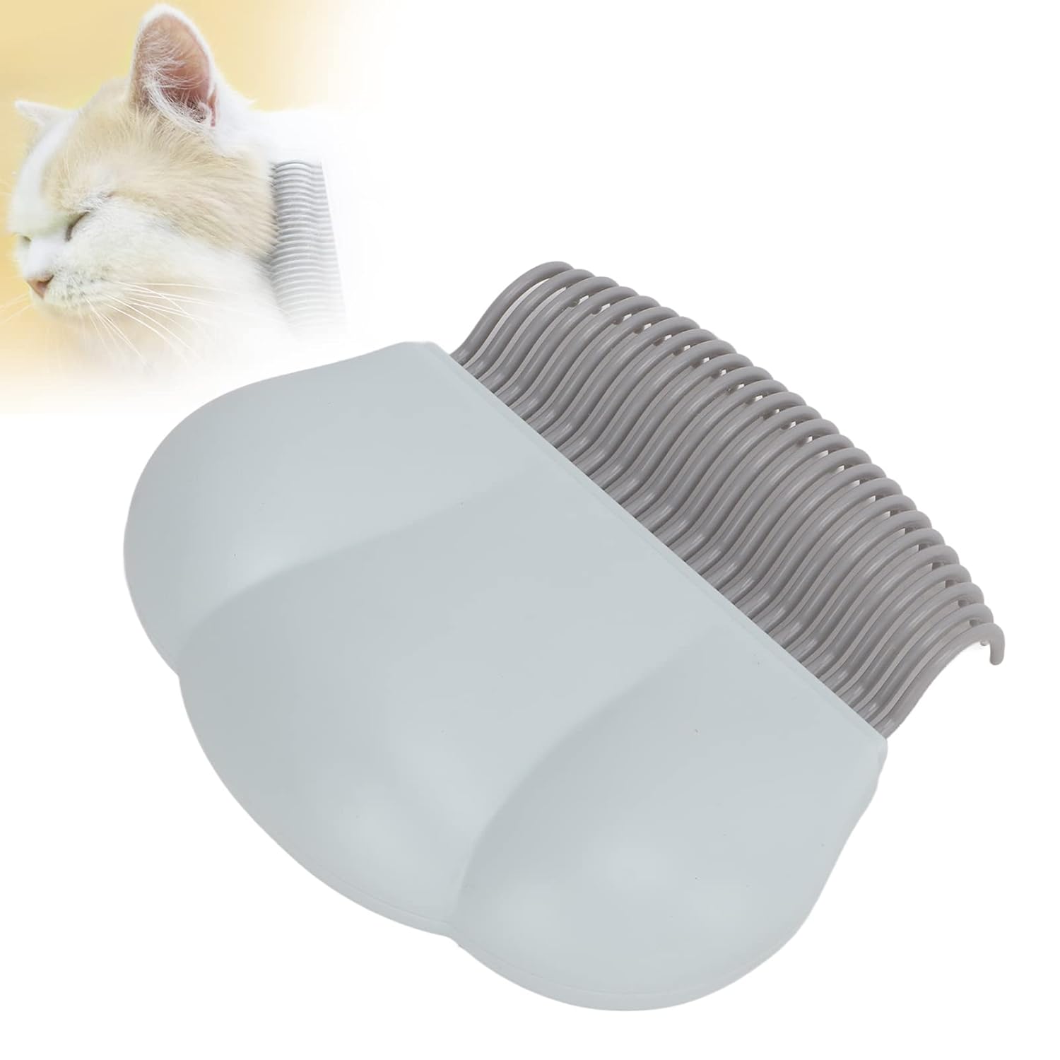 White Pet Hair Remover Brush for Dogs and Cats Anti-Shedding Grooming Tool