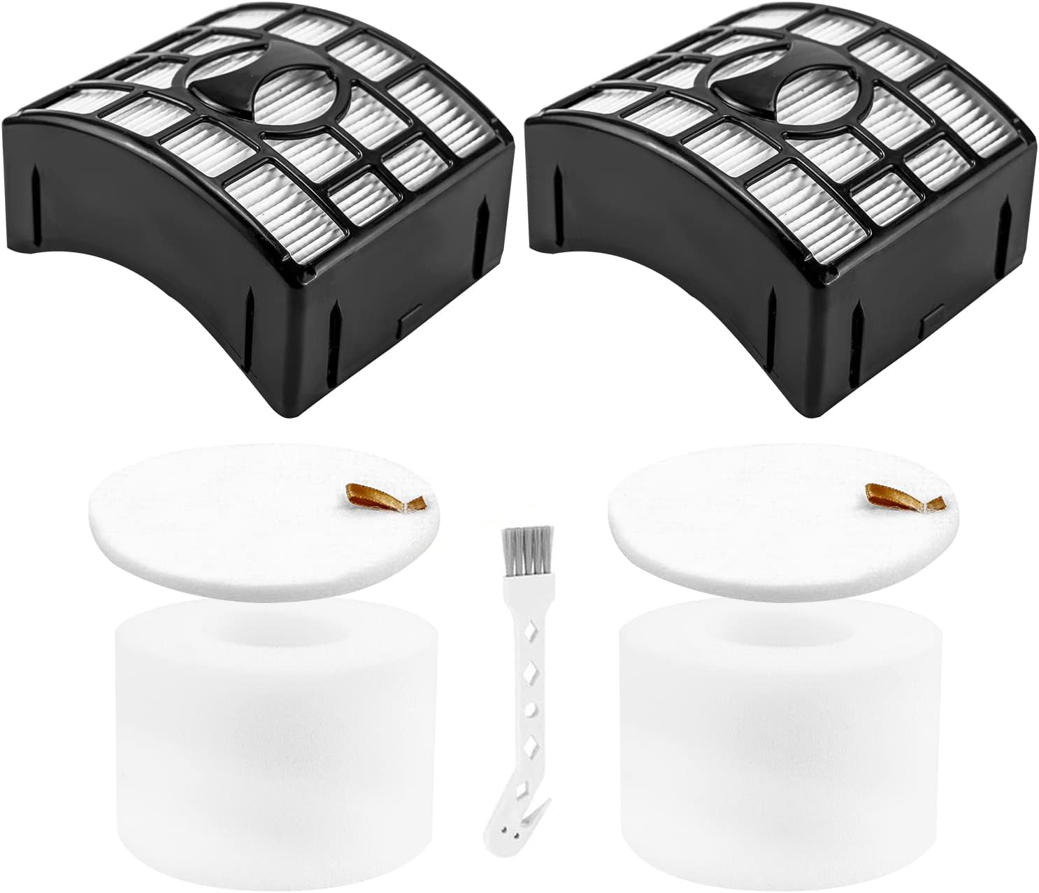 NV770 Filter Replacement Compatible with Shar-k Duo Clean Lift-away Upright Vacuum UV700 N,NV771,NV600,NV601,NV611,ZU701 Replaces # XFF600,XHF600,2 High Efficiency 2 Foam & Felt Filters