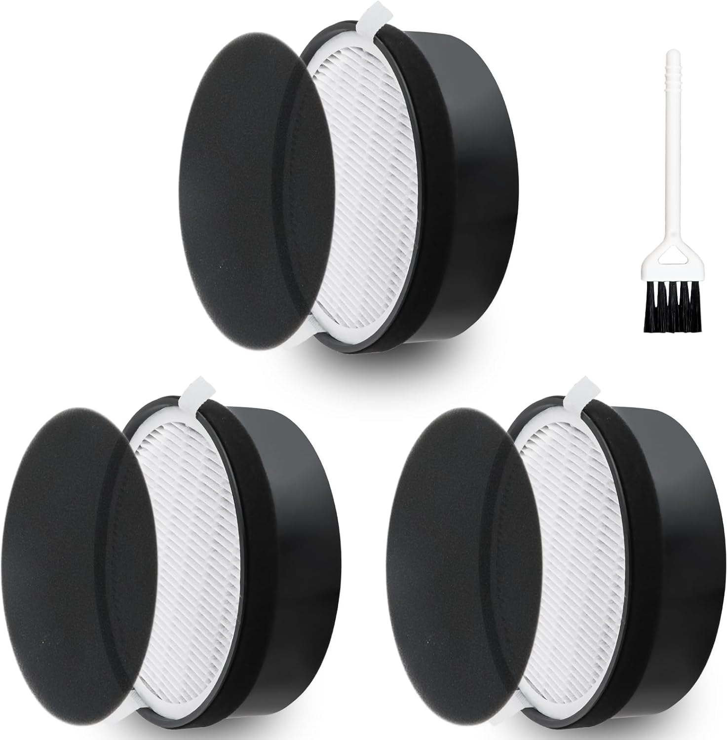 LV-H132 Filter Replacement for LEVOIT Air Puri-fier LV-H132-RF, 3-in-1 True HEPA and Activated Carbon Filtration (3 Pack)
