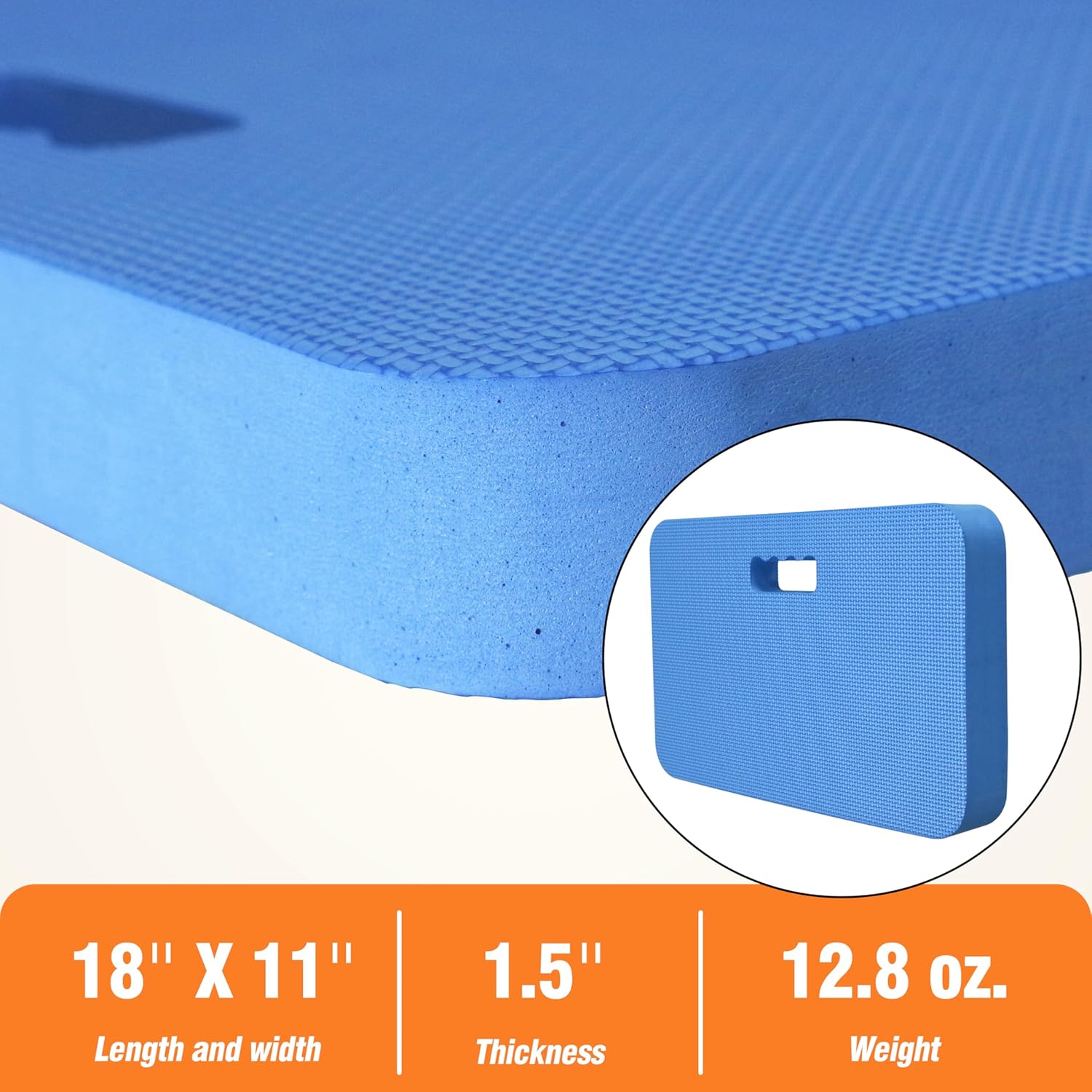 3-Pack Garden Kneeling Pad - For Gardening, Baby Bath, Yoga, Pilates, Exercise, Blue