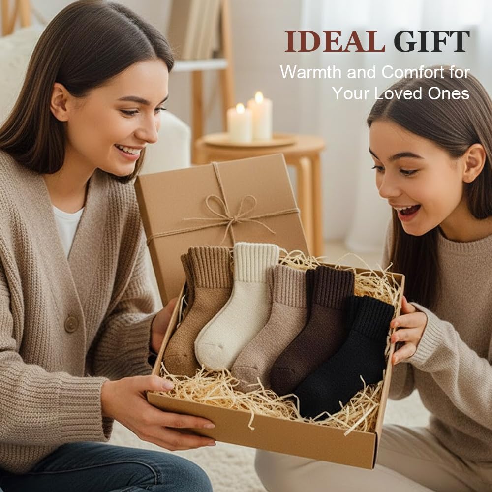 Women's Solid Mid Calf Socks, 2026 New Cozy Soft Comfy Warm Thick Cute Knit Crew Socks Multipack for Fall and Winter