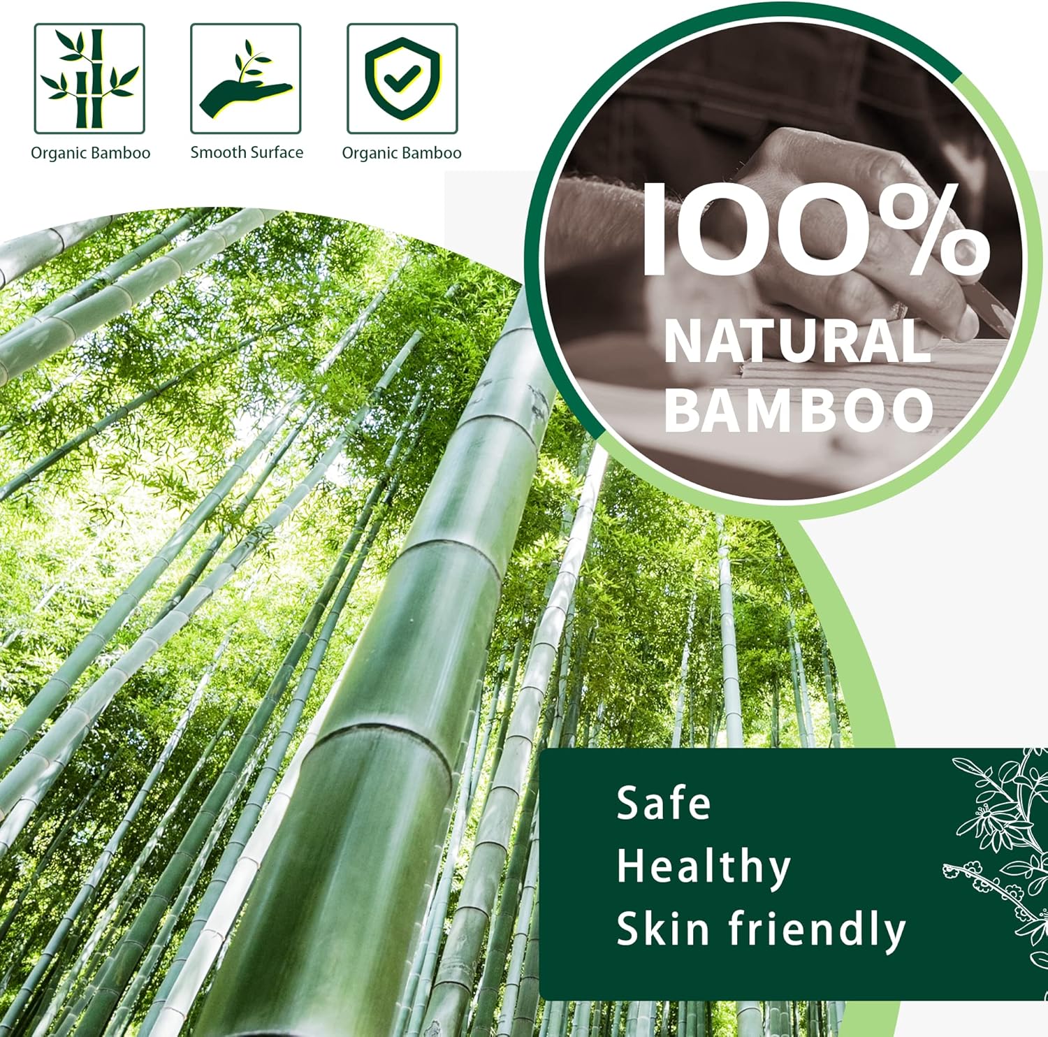 Bamboo Back Scratcher, 22'' Extra Long Curved Handle Reach Back Easily, Wide Brush Head Soft Bristles for Instant Itch Relief, Wet or Dry Use for Shower, Easy to Grip for Men/Women/Elderly