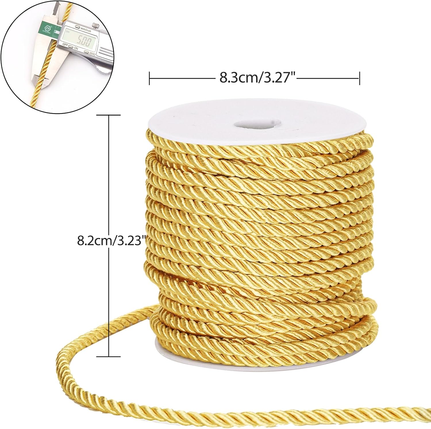 Gold Twine String and Gold Rope Bundle