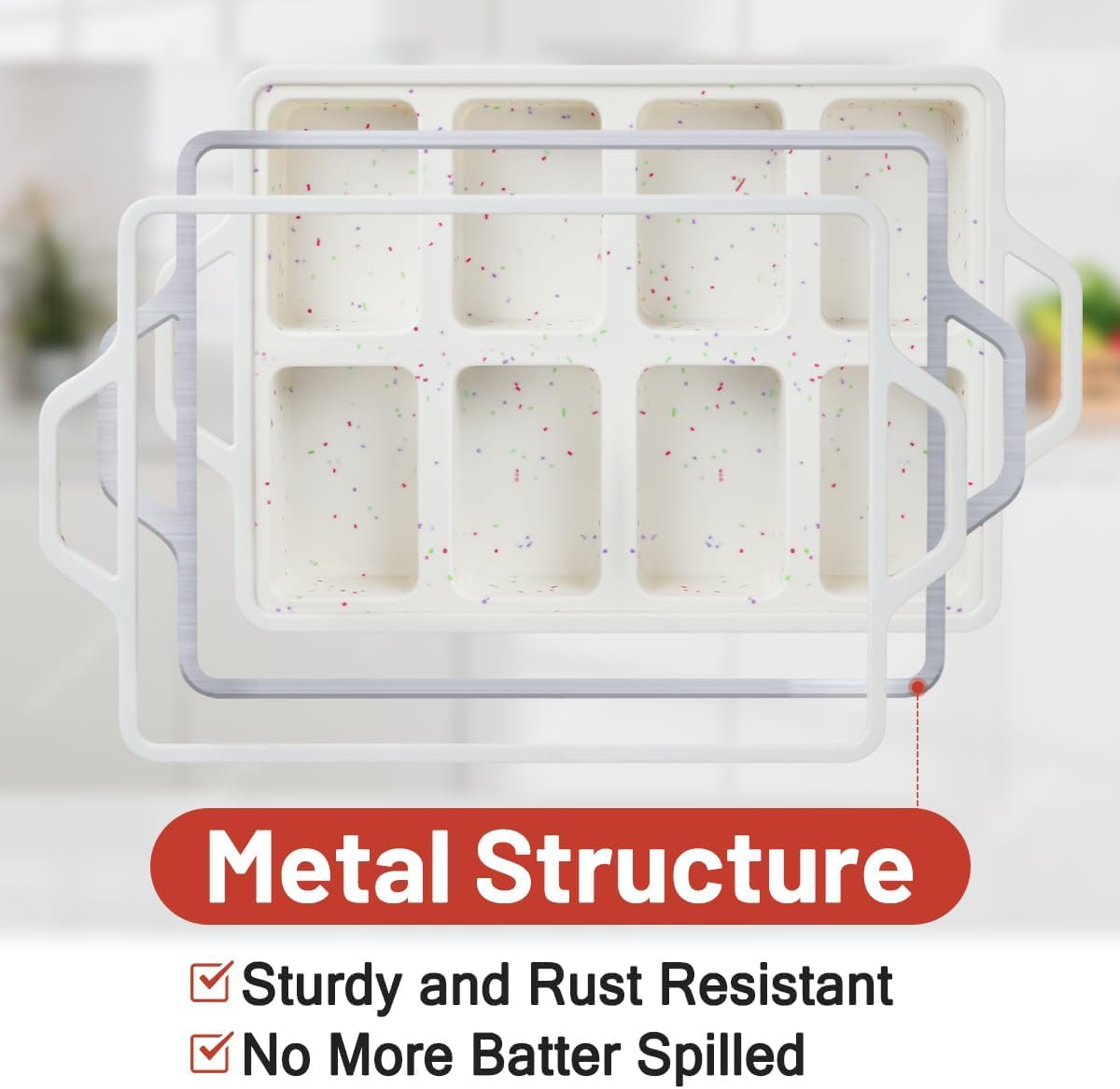 Mini Cupcake Pans, Mini Loaf Pan, Easy to Handle for Baking Mini Muffins, Mini Cupcakes, Mini Egg Bites, Mini Bread, Mini Loaf, Mini Meatloaf